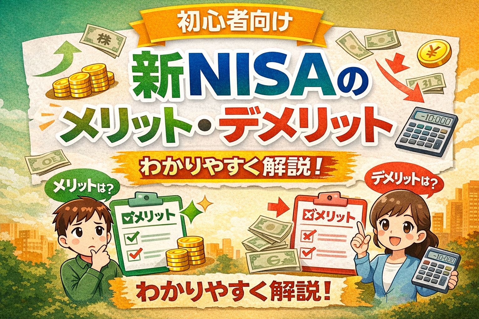【初心者向け】新NISAのメリット・デメリットをわかりやすく解説｜始める前に知るべきこと