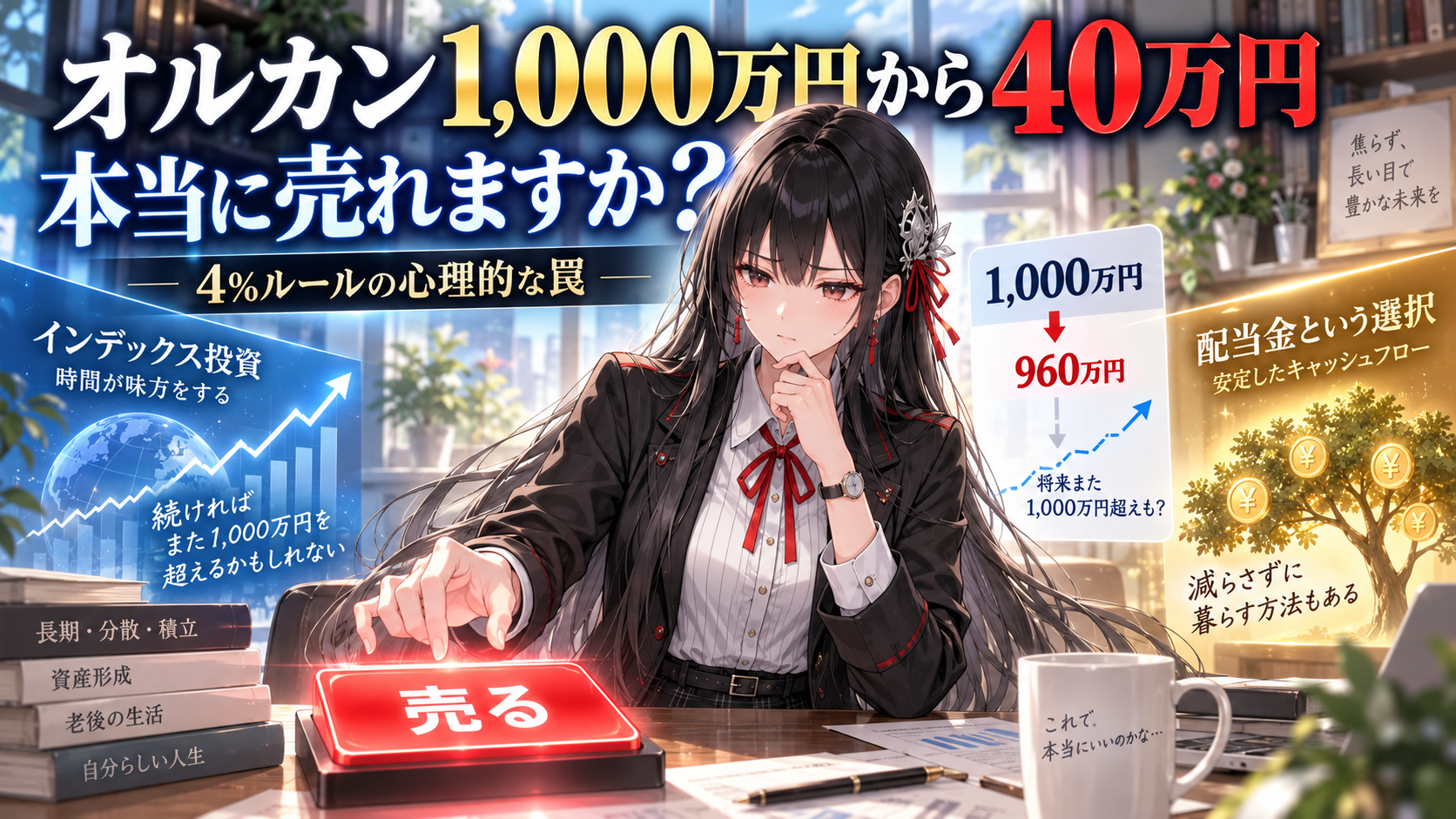 オルカン1,000万円から40万円、本当に売れますか？｜4%ルールの心理的な罠